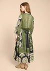 White Stuff Jenna Mosaic Pattern Maxi Dress, Green Print