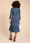 White Stuff Naya Print Jersey Midi Dress, Blue