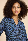 White Stuff Naya Print Jersey Midi Dress, Blue