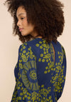 White Stuff Lucy Eco Vero Maxi Dress, Navy Print