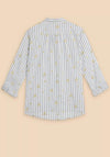 White Stuff Sophie Heart Embroidered Shirt, Ivory Multi