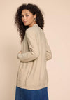 White Stuff Carla Open Longline Cardigan, Light Natural