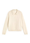 YERSE Fine Knit Button Up Cardigan, Cream