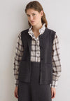 Yerse Rosi Wool Blend Knit Vest, Grey