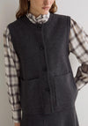 Yerse Rosi Wool Blend Knit Vest, Grey