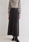Yerse Rosi Wool Blend Aline Maxi Skirt, Grey