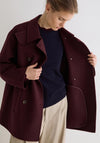 Yerse Mapi Wool Blend Short Coat, Brown