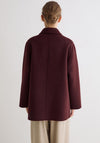 Yerse Mapi Wool Blend Short Coat, Brown