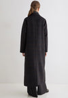 Yerse Ryno Classic Check Long Coat, Black