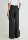 Yerse Barry Wide Leg Pencil Pleat Trousers, Grey