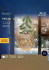 Kaemingk Micro LED Branch With Large Bauble Decoration