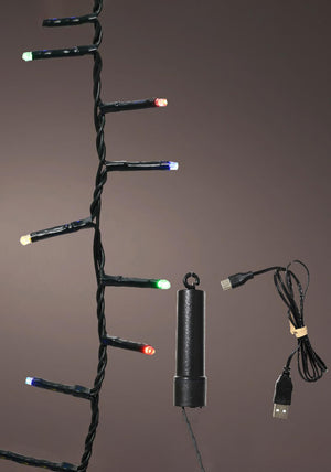 Kaemingk Rechargeable LED String Lights, Multi Colour