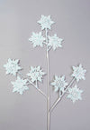 Verano White Snowflake Design Pick