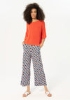 Surkana Ruffle Sleeve Knitted Sweater, Orange