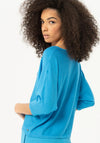 Surkana Japanese Sleeve Knitted Sweater, Blue