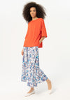 Surkana French Sleeve Elastic T-Shirt, Red