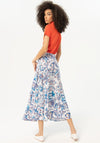 Surkana Seashore Print A-Line Maxi Skirt, Blue