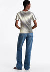 Tommy Hilfiger Cody Striped Slim Fit T Shirt, Beige and Navy