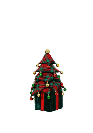 Kaemingk Expandable Tartan Christmas Tree, Large