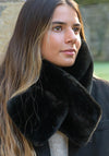 Peace of Mind Faux Fur Scarf, Black