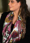 Peace of Mind Floral Scarf, Mauve
