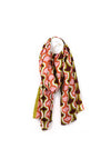 Peace of Mind Retro Viscose Scarf, Green