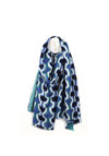 Peace of Mind Geometric Scarf, Blue