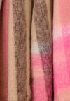 Peace Of Mind Molly Check Print Scarf, Pink