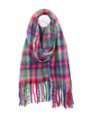 Peace Of Mind Molly Small Check Print Scarf, Pink