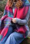 Peace Of Mind Miranda Fringed Detail Scarf, Hot Pink