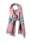 Peace Of Mind Miranda Fringed Detail Scarf, Baby Pink