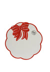 Kaemingk Dolomite Red and White Breakfast Plate