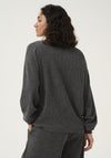 Kaffe Olga Textured Top, Dark Grey