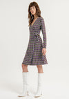 Surkana Unique Print Wrap Mini Dress, Multi