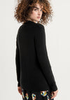 Surkana Blazer Style Knit Jacket, Black