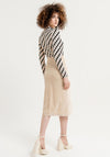 Surkana High Waist Pencil Midi Skirt, Ecru