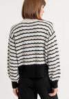 Surkana High Neck Striped Knit Sweater, Multi