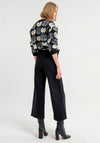 Surkana High Waisted Wide Leg Trouser, Black