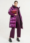 Surkana High Waisted Wide Leg Trouser, Plum