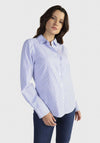 Tommy Hilfiger Womens Essential Stripe Regular Shirt, Light Blue