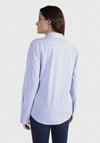 Tommy Hilfiger Womens Essential Stripe Regular Shirt, Light Blue