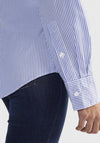 Tommy Hilfiger Womens Essential Stripe Regular Shirt, Light Blue