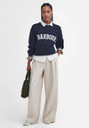 Barbour Womens Northumberland Sweatshirt, Navy