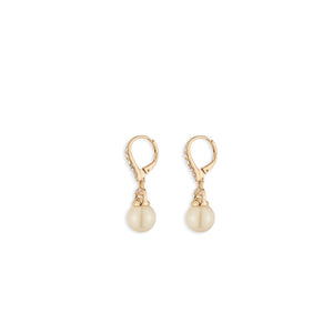 Ralph Lauren Pavé & Pearl Drop Earrings, Gold