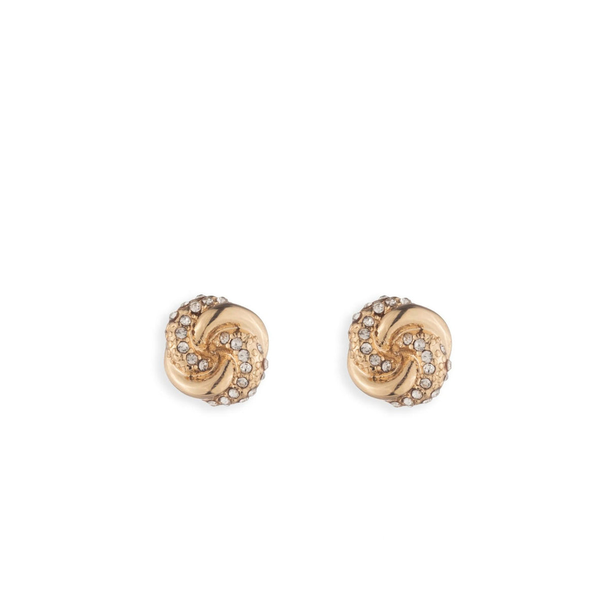 Ralph Lauren Pavé Knot Stud Earrings, Gold