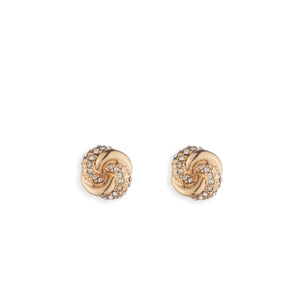 Ralph Lauren Pavé Knot Stud Earrings, Gold