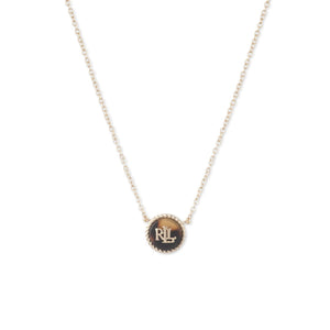 Ralph Lauren Tortoise Logo Pendant Necklace, Gold