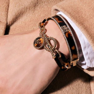 Ralph Lauren Tortoise Toggle Flex Bracelet, Gold