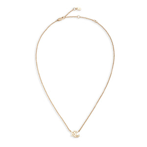 Ralph Lauren Logo Pendant Necklace, Gold