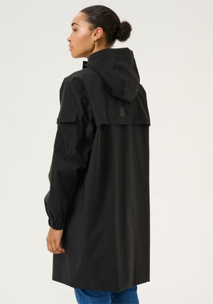 Kaffe Ennie Water Repellent Coat, Black
